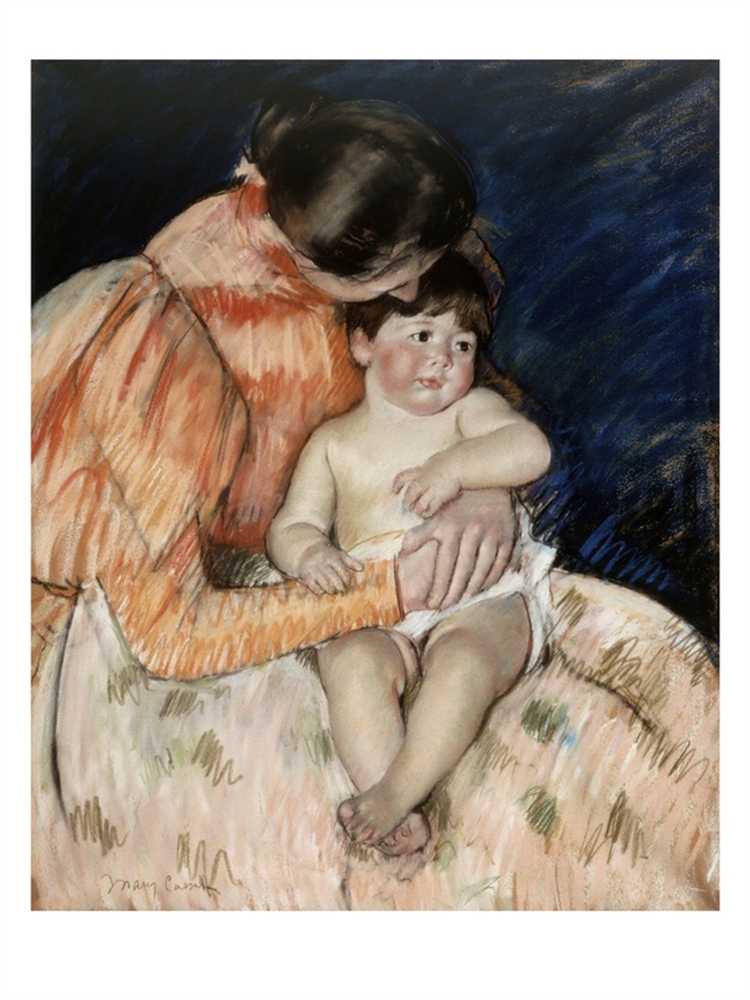 Mother and Her Child - Mary Cassatt Painting on Canvas